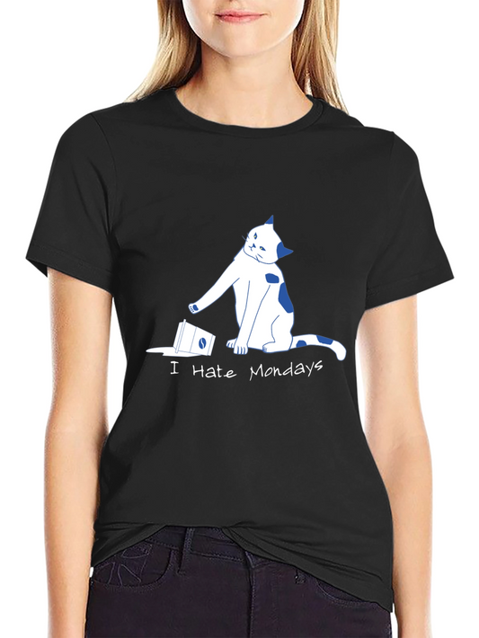 I Hate Mondays Cat T-Shirt