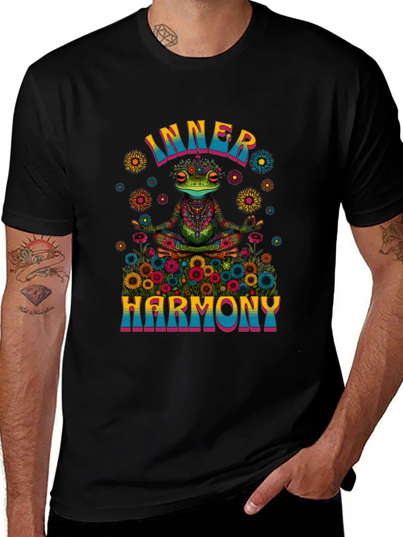 Inner Harmony Frog Graphic T-Shirt