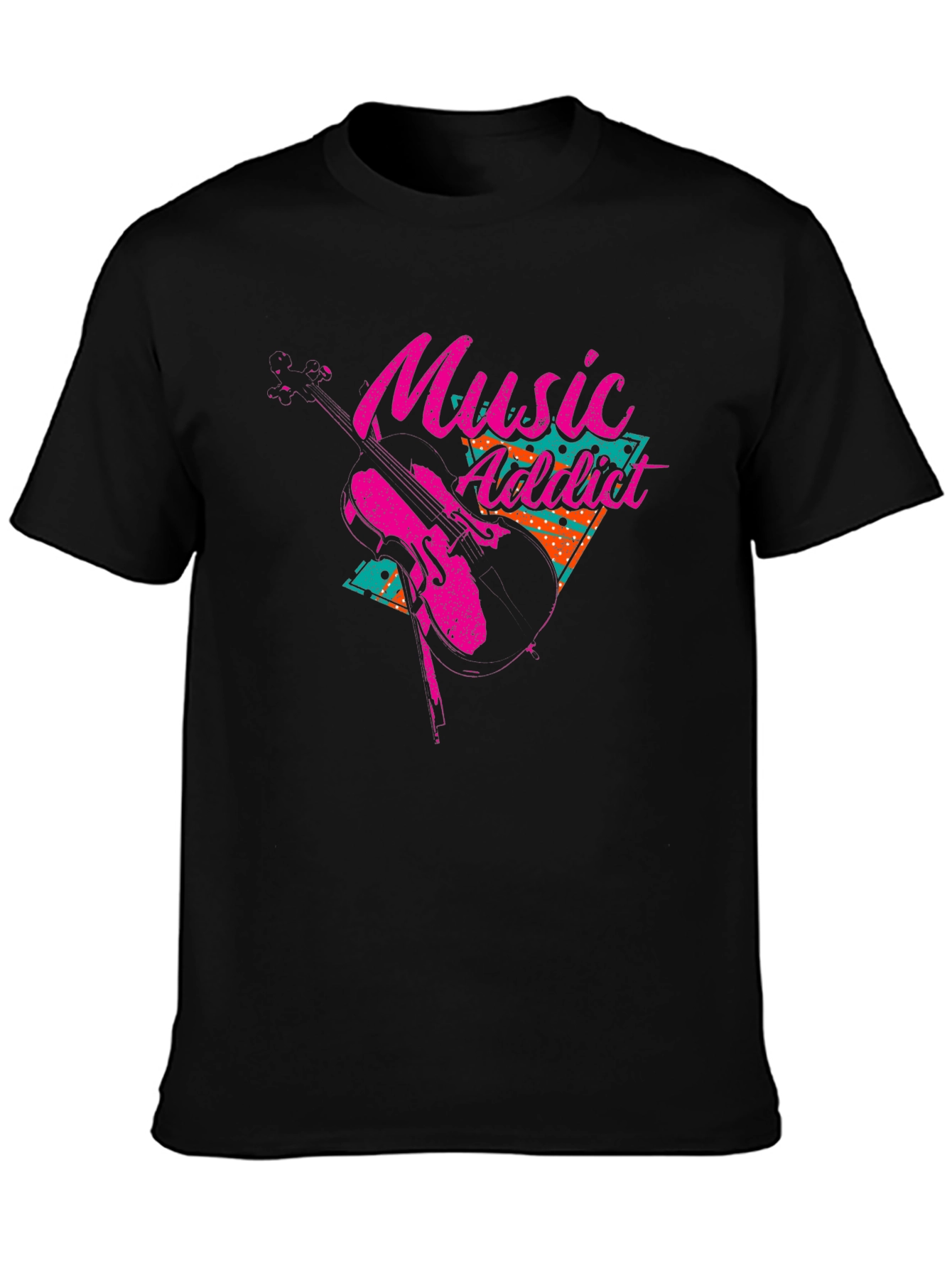 Music Addict Graphic Tee - Retro Style