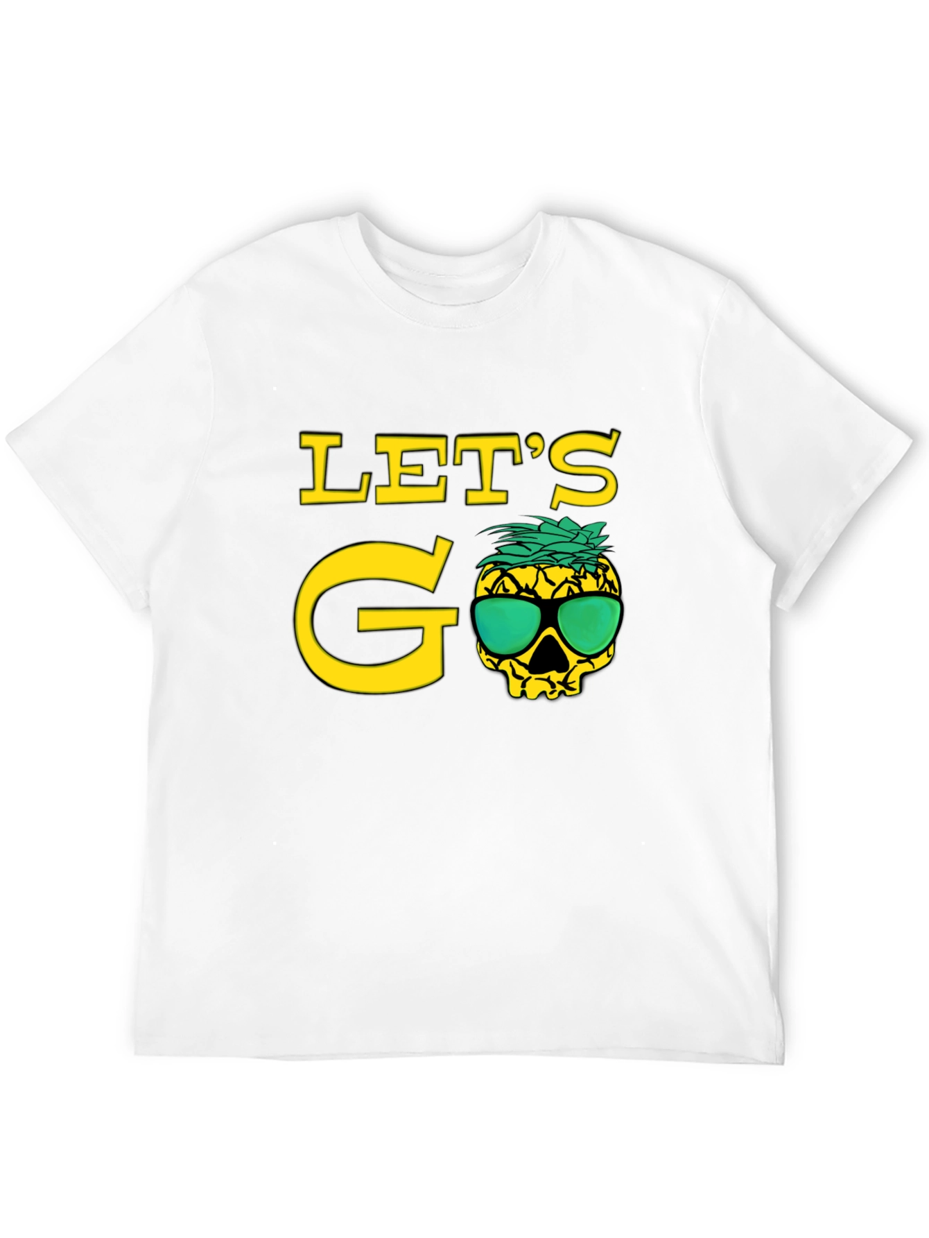 Lets Go Pineapple Skull T-Shirt