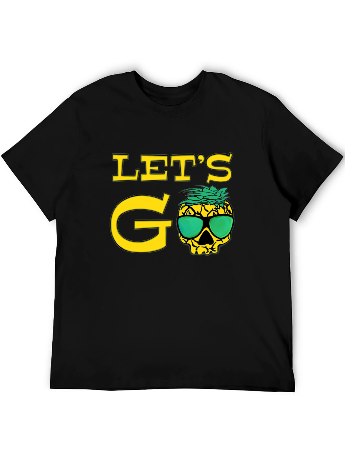 Lets Go Pineapple Skull T-Shirt