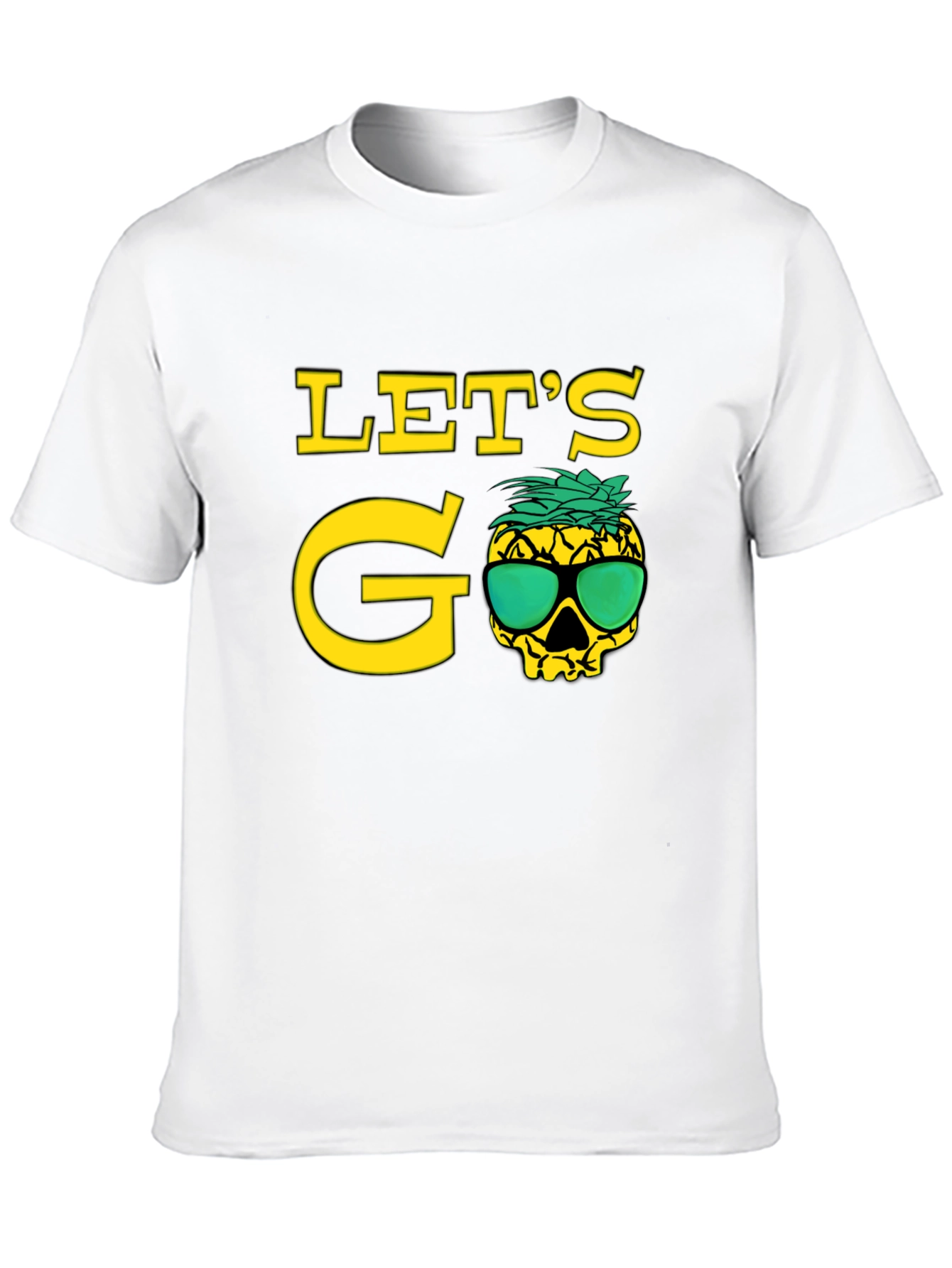 Lets Go Pineapple Skull T-Shirt