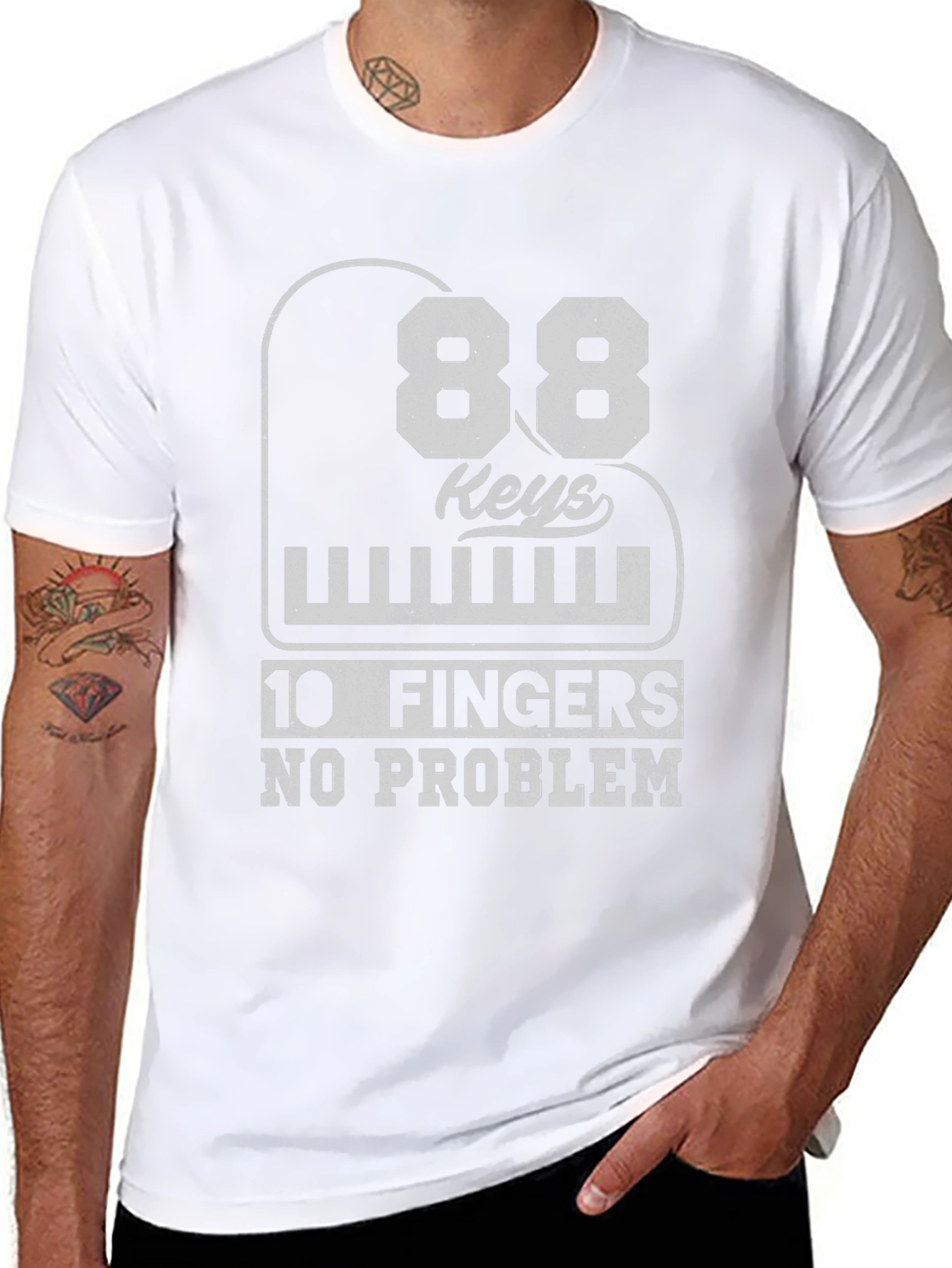 88 Keys 10 Fingers No Problem T-Shirt