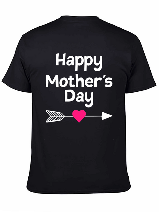 Happy Mothers Day T-Shirt Heart Arrow Design