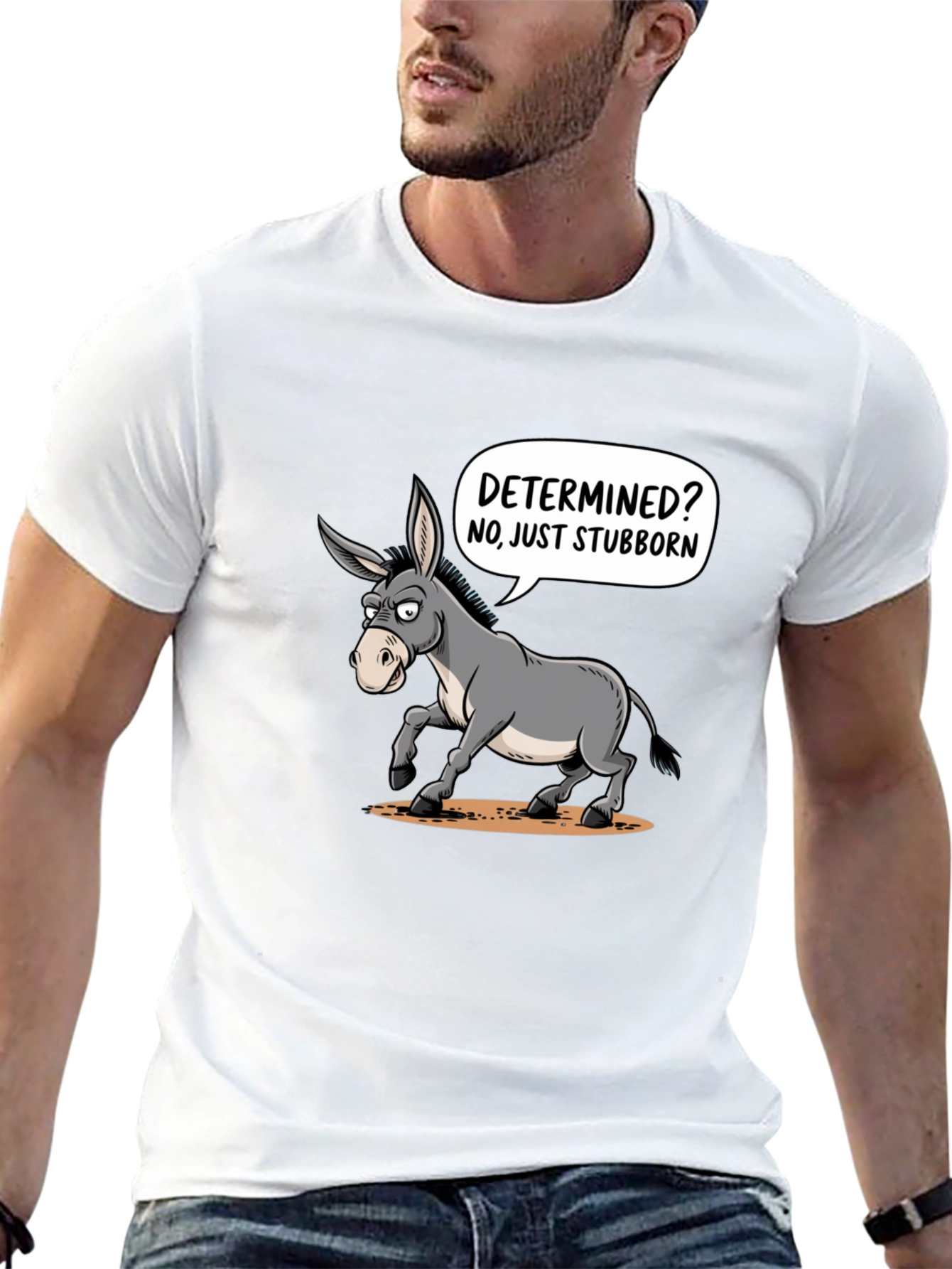 Stubborn Donkey Graphic T-Shirt