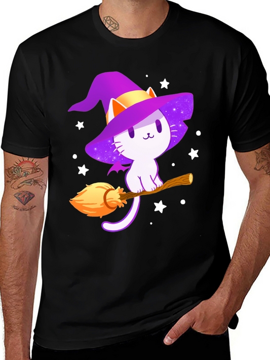 Halloween Witch Cat T-Shirt