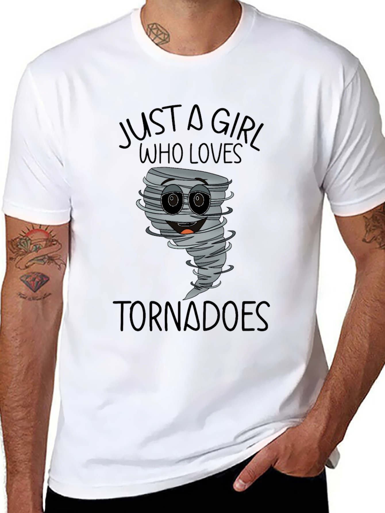 Just A Girl Who Loves Tornadoes T-Shirt