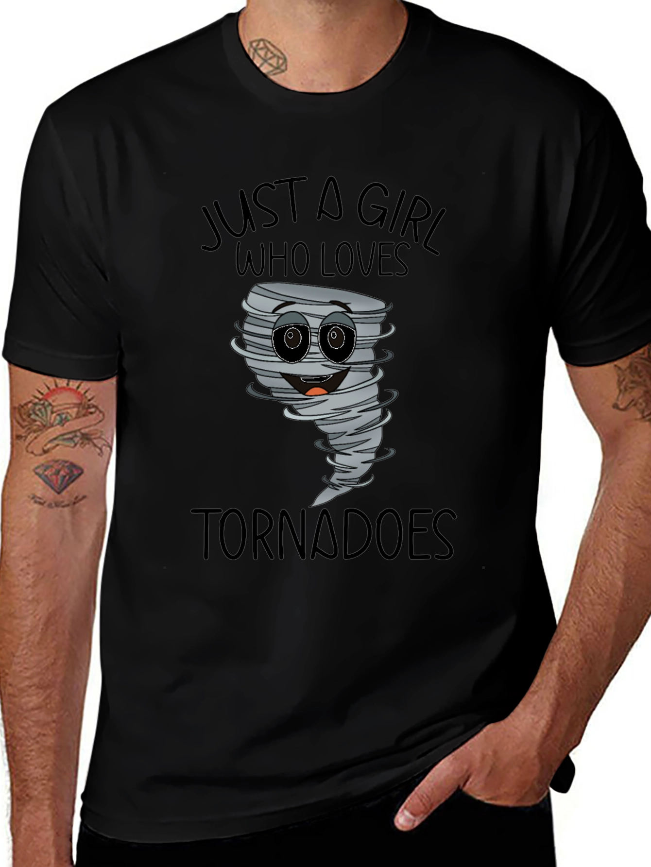 Just A Girl Who Loves Tornadoes T-Shirt