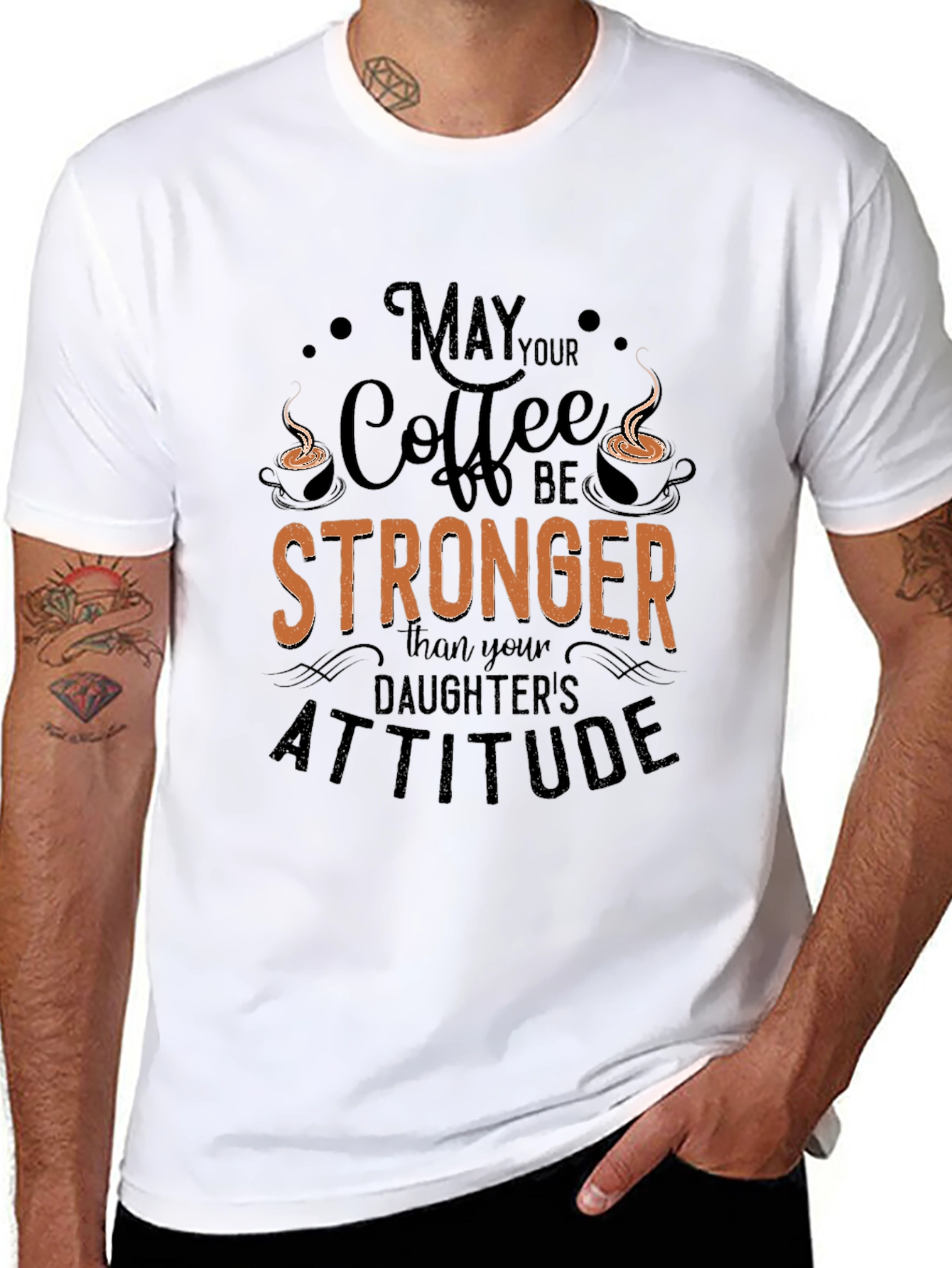 Funny Coffee Lover T-Shirt: Daughters Attitude Tee