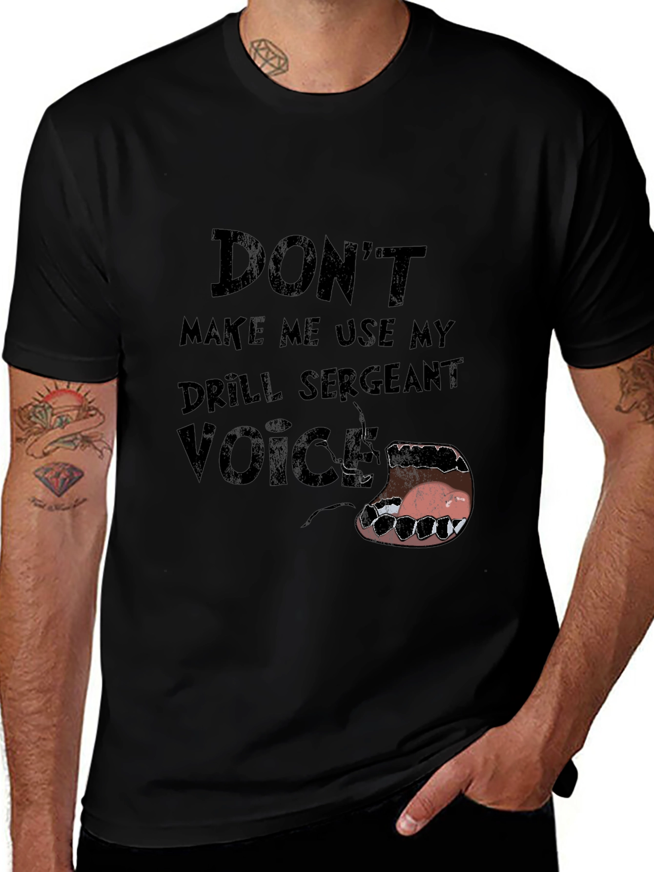 Drill Sergeant Voice Graphic Tee