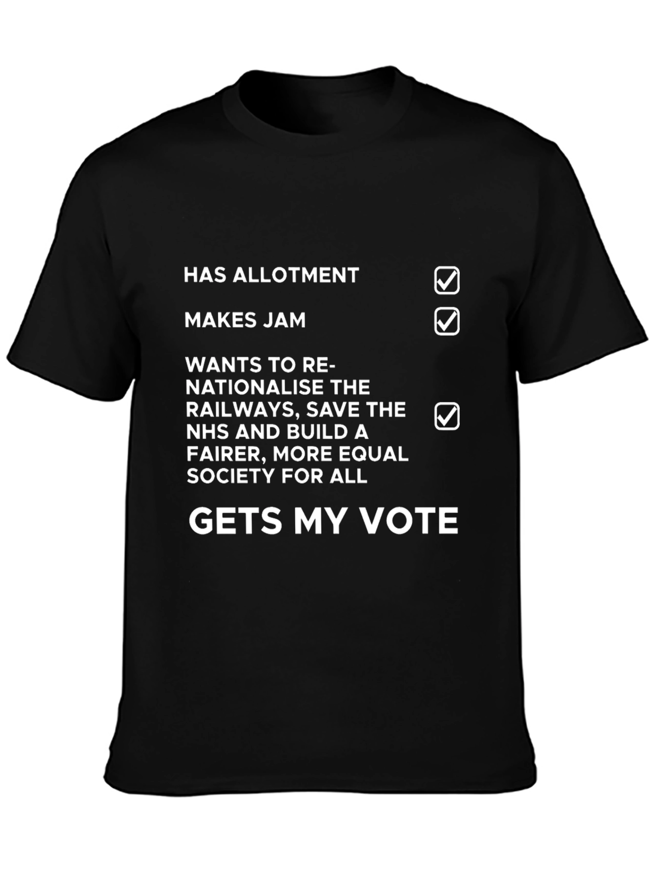 Allotment Jam NHS Vote T-Shirt