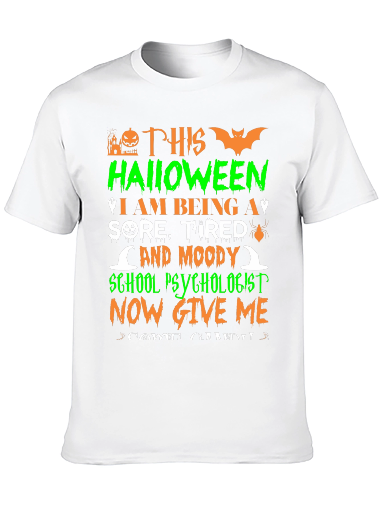 Halloween School Psychologist Graphic Tee