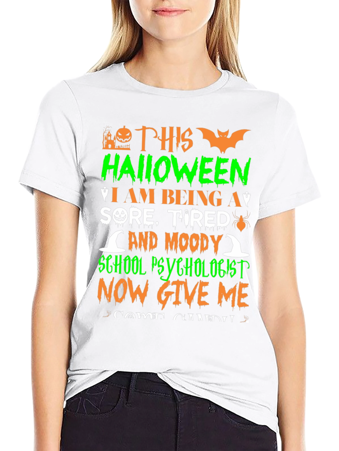 Halloween School Psychologist Graphic Tee