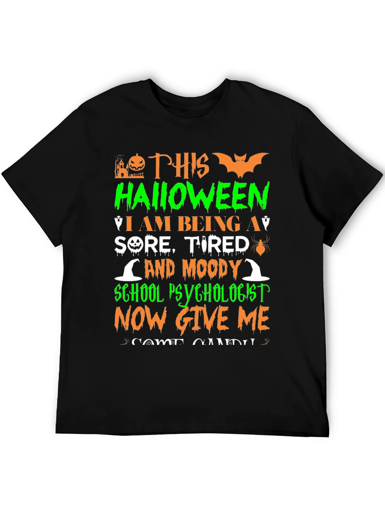 Halloween School Psychologist Graphic Tee