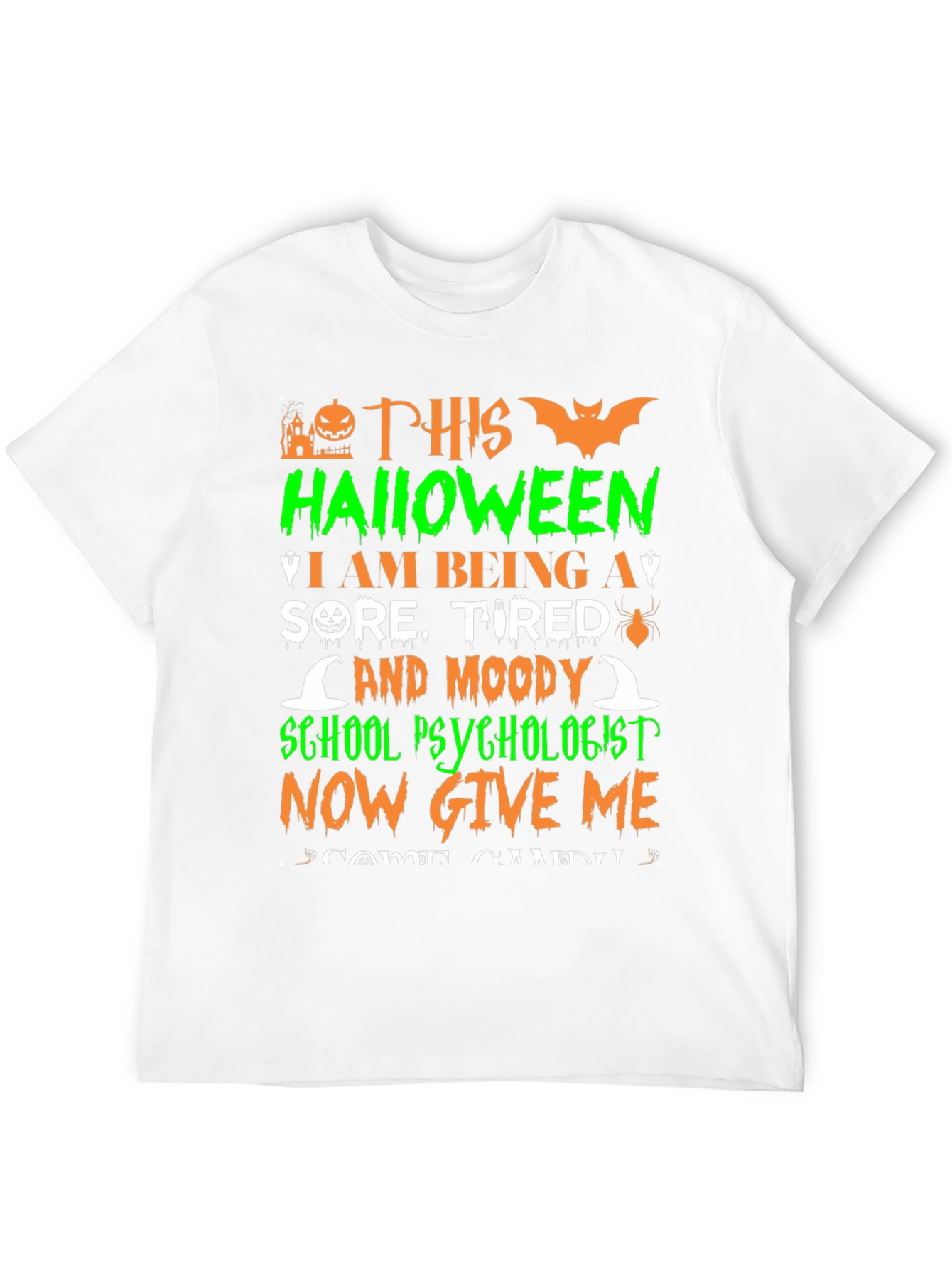 Halloween School Psychologist Graphic Tee
