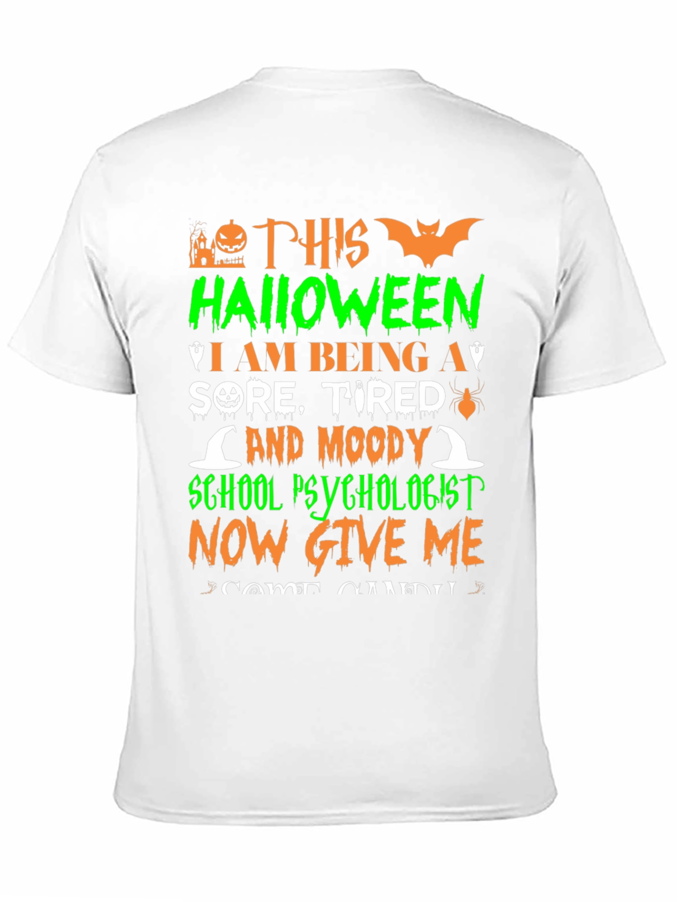 Halloween School Psychologist Graphic Tee