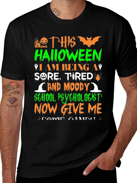 Halloween School Psychologist Graphic Tee