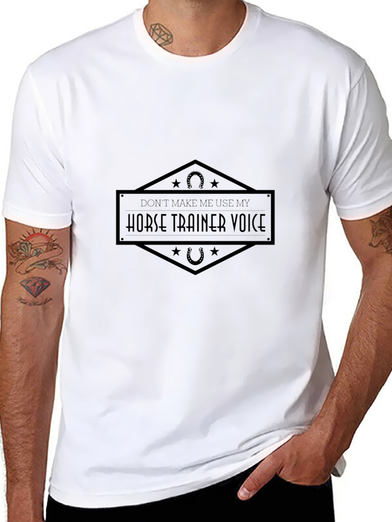 Horse Trainer Voice Novelty Tee