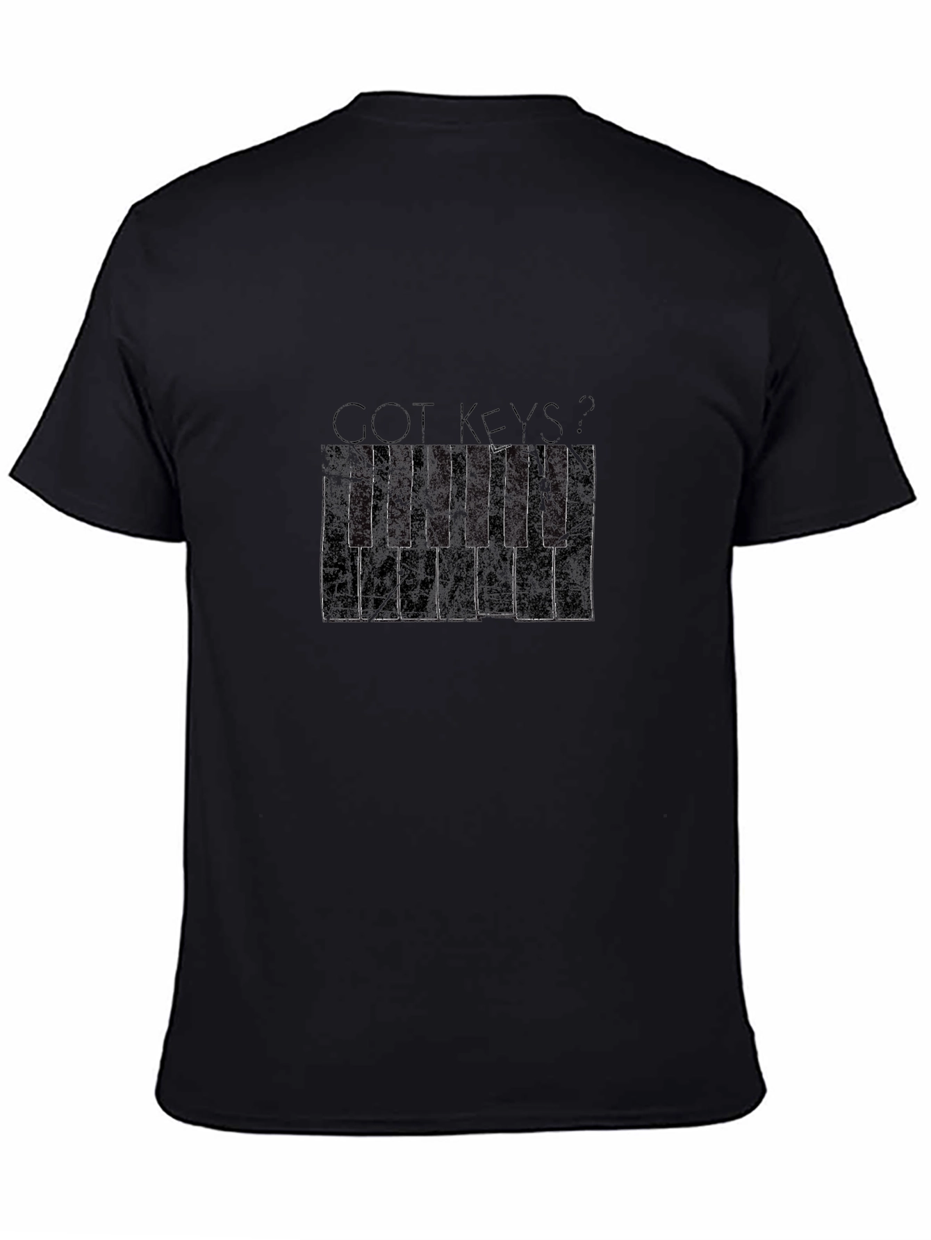 Got Keys? Piano T-Shirt - Black Graphic Tee
