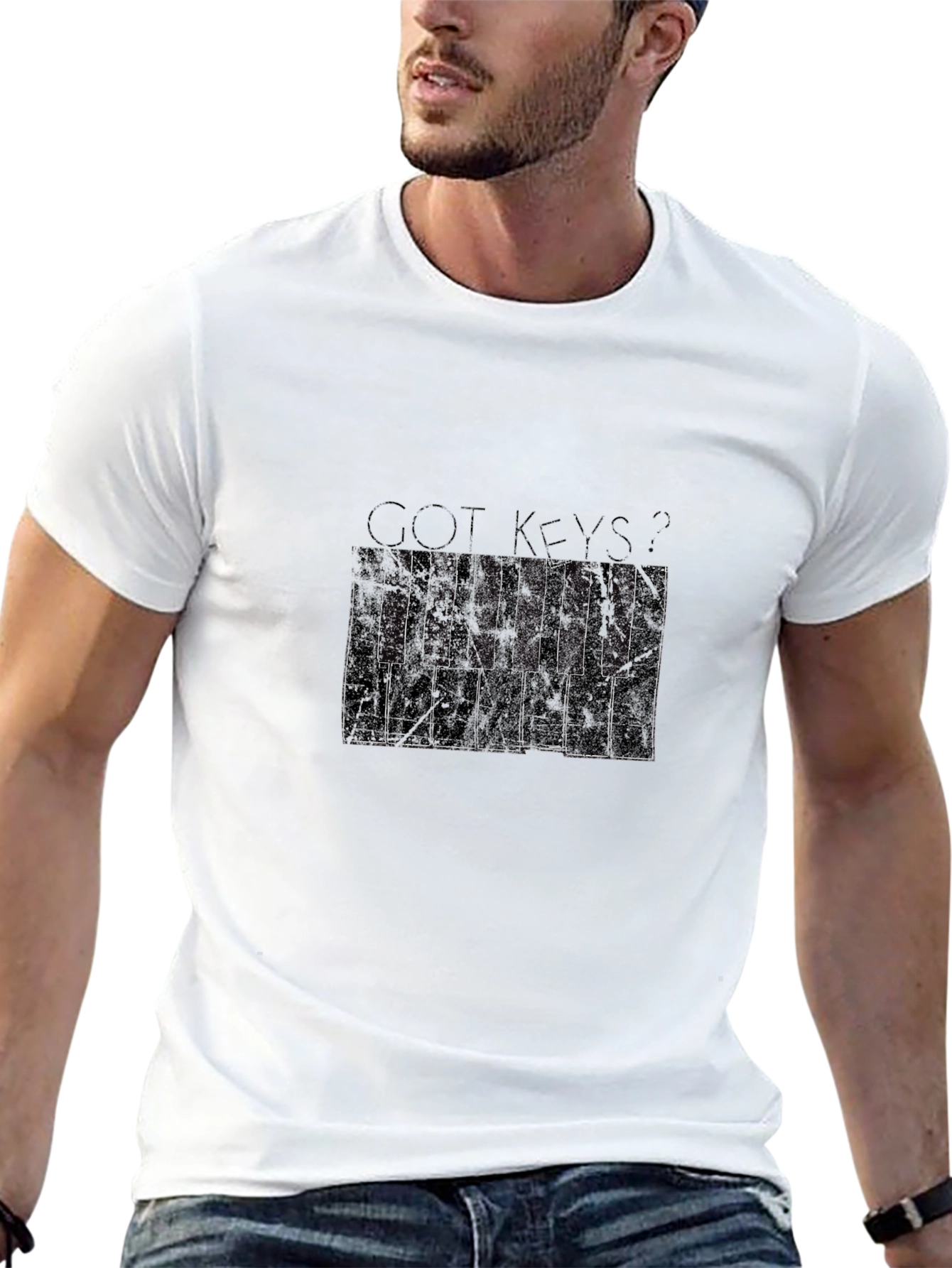 Got Keys? Piano T-Shirt - Black Graphic Tee