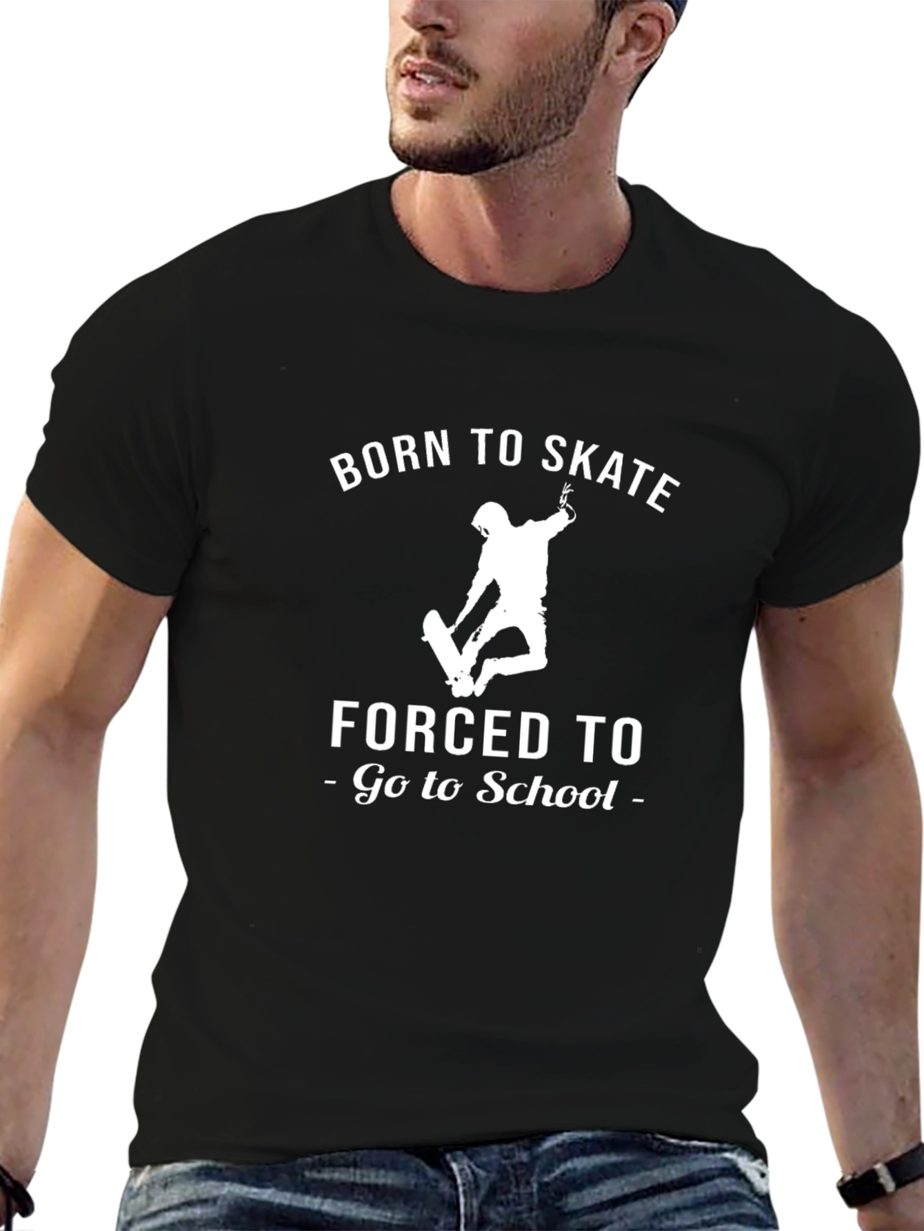Born to Skate T-Shirt - Black Graphic Tee