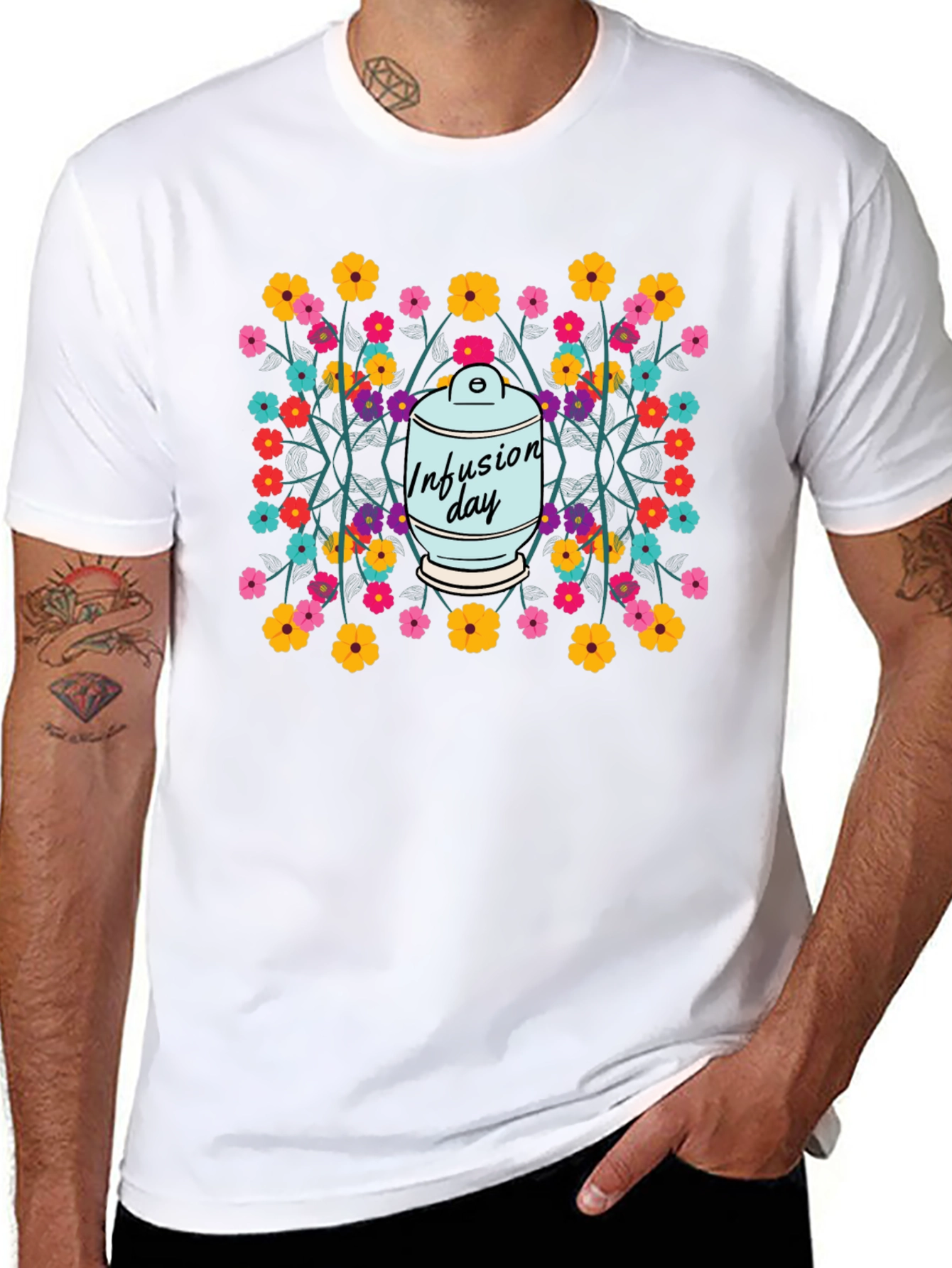 Infusion Day T-Shirt Floral Design