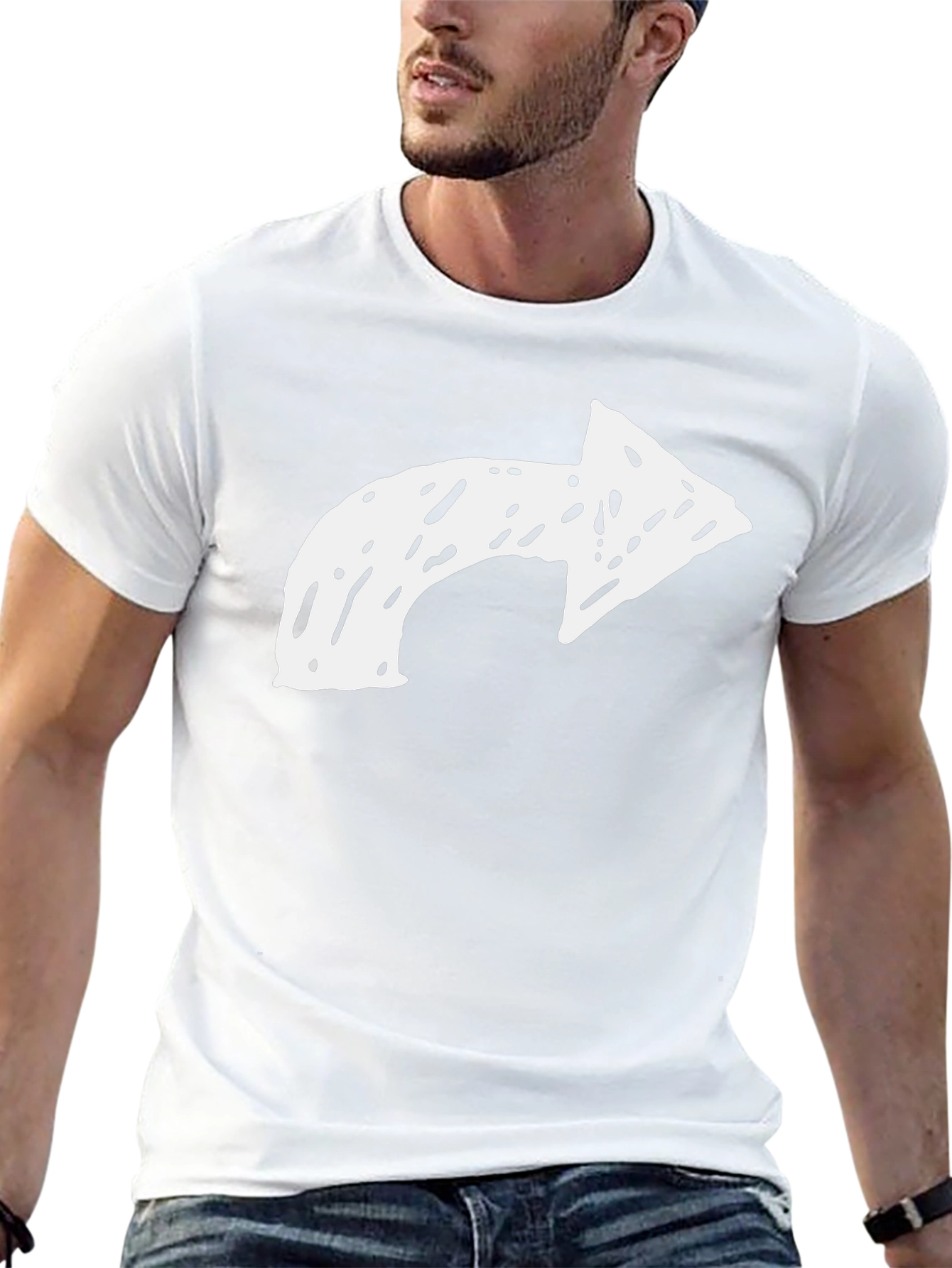 Arrow Graphic Tee - Mens Casual Black T-Shirt