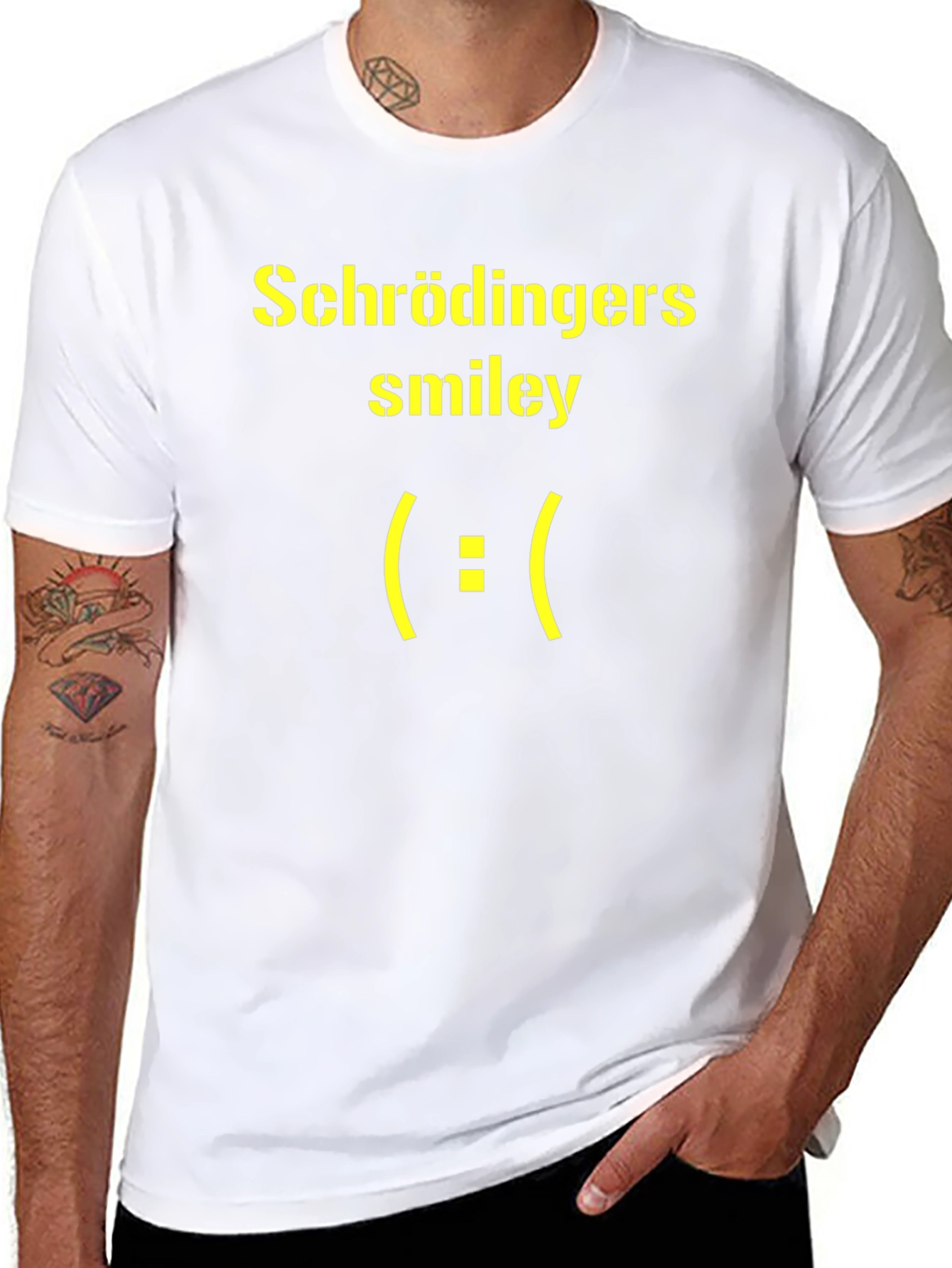 Schrödingers Smiley Face Graphic T-Shirt