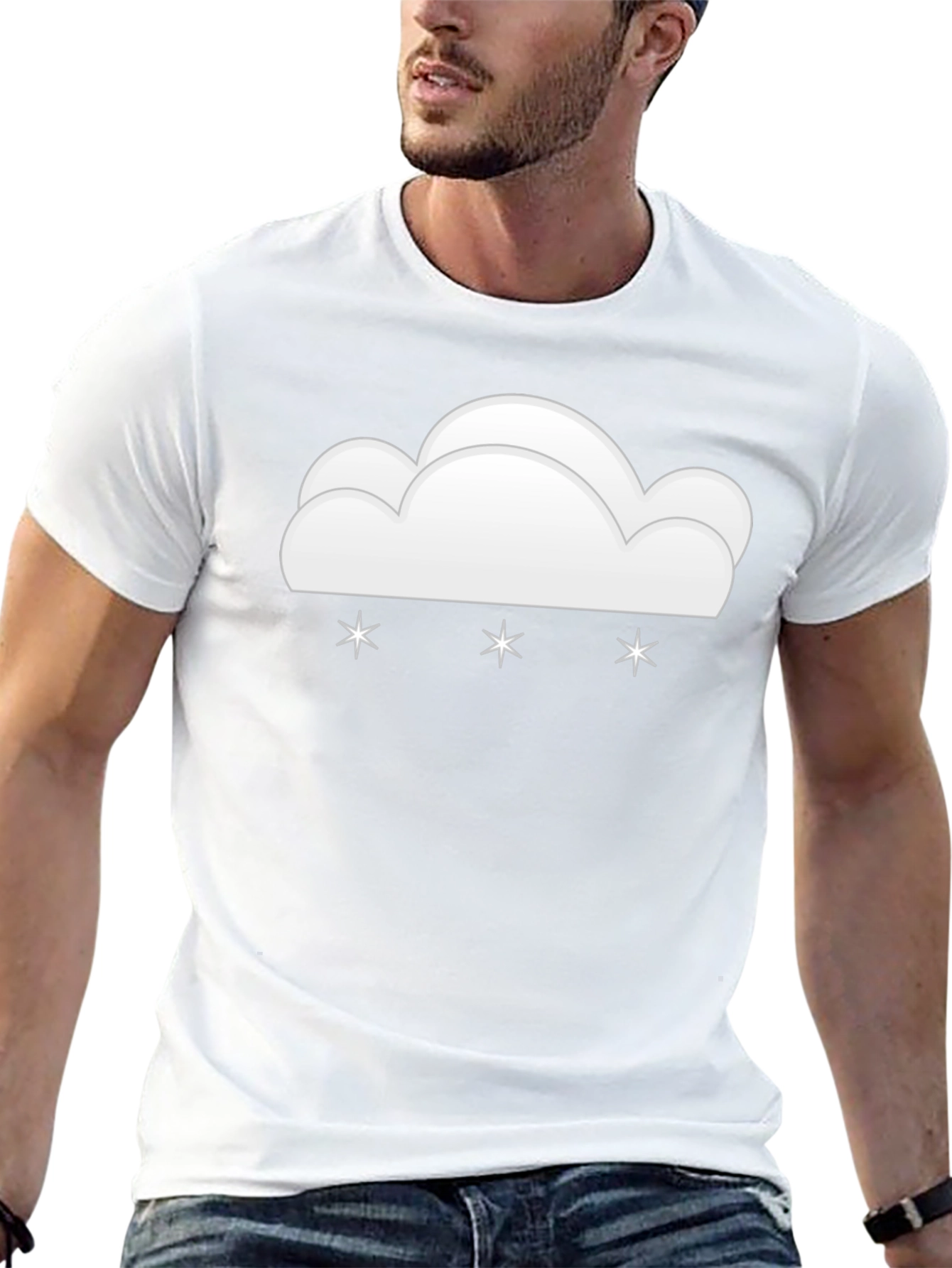 Snowy Cloud Graphic Tee - Weather Whimsy