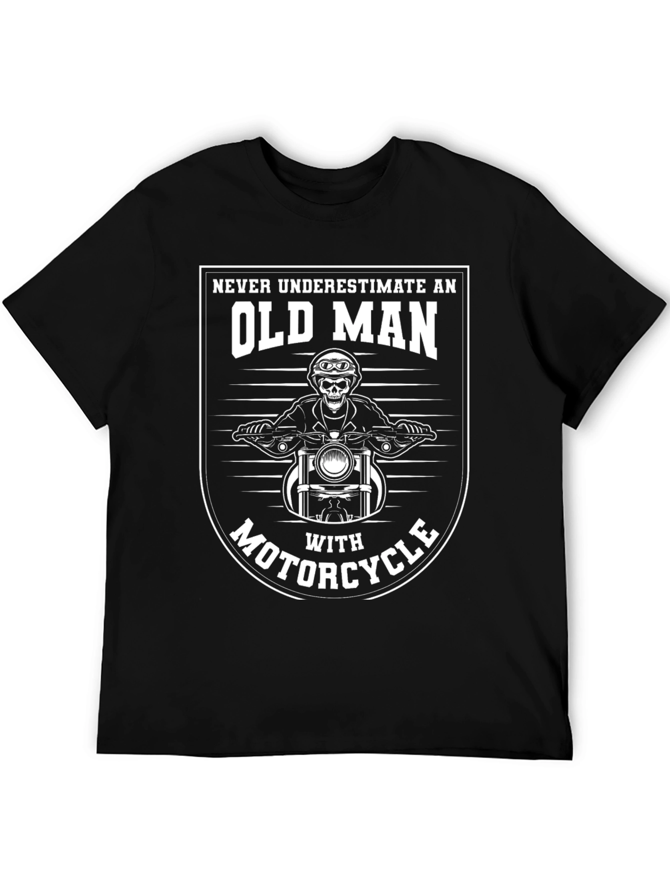 Old Man Motorcycle T-Shirt - Rider Graphic Tee