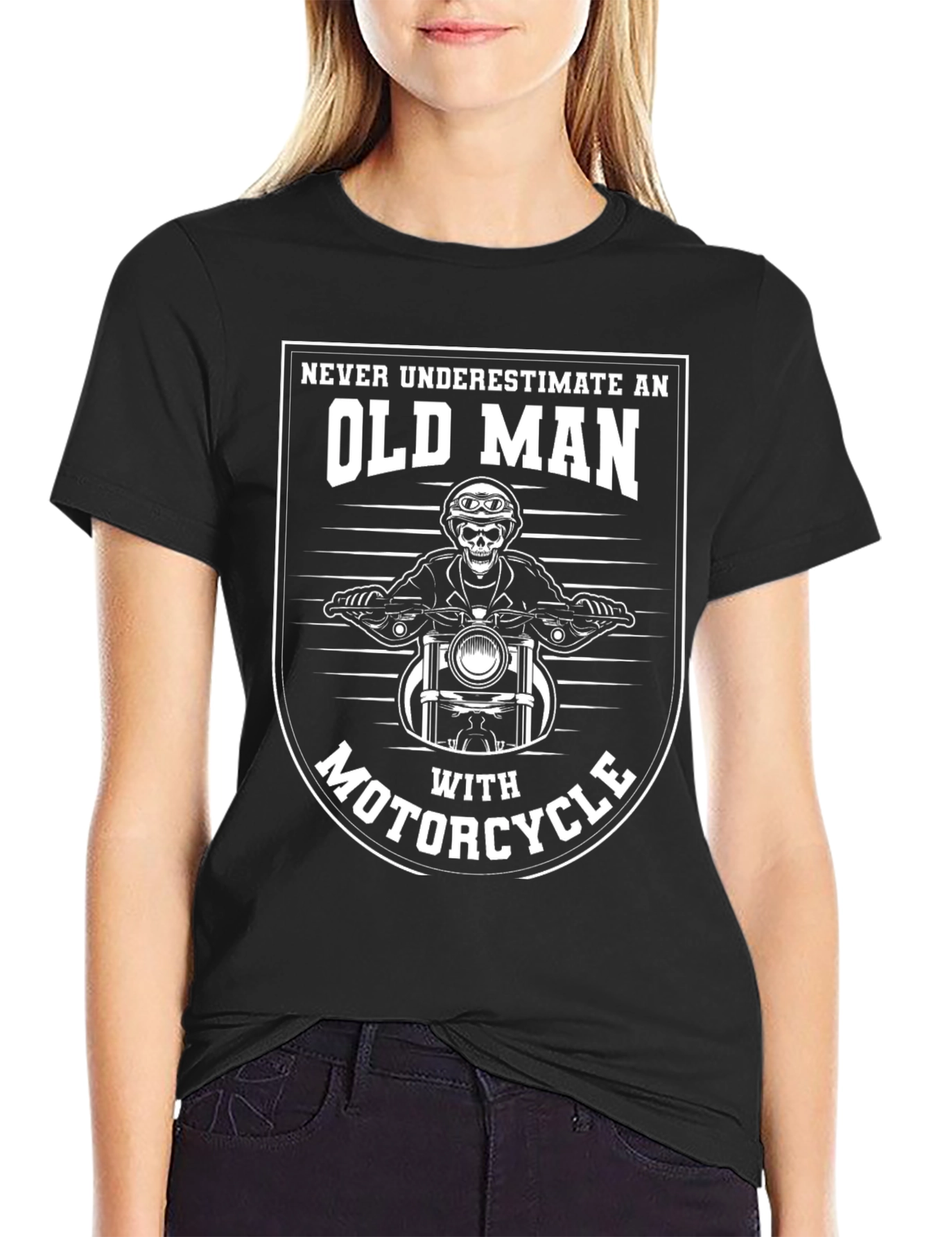 Old Man Motorcycle T-Shirt - Rider Graphic Tee