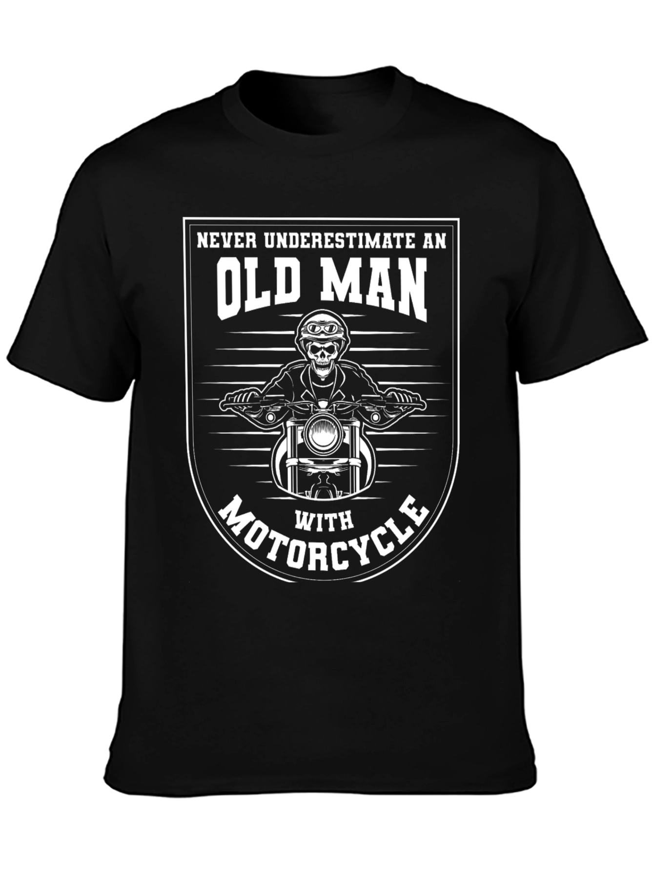 Old Man Motorcycle T-Shirt - Rider Graphic Tee