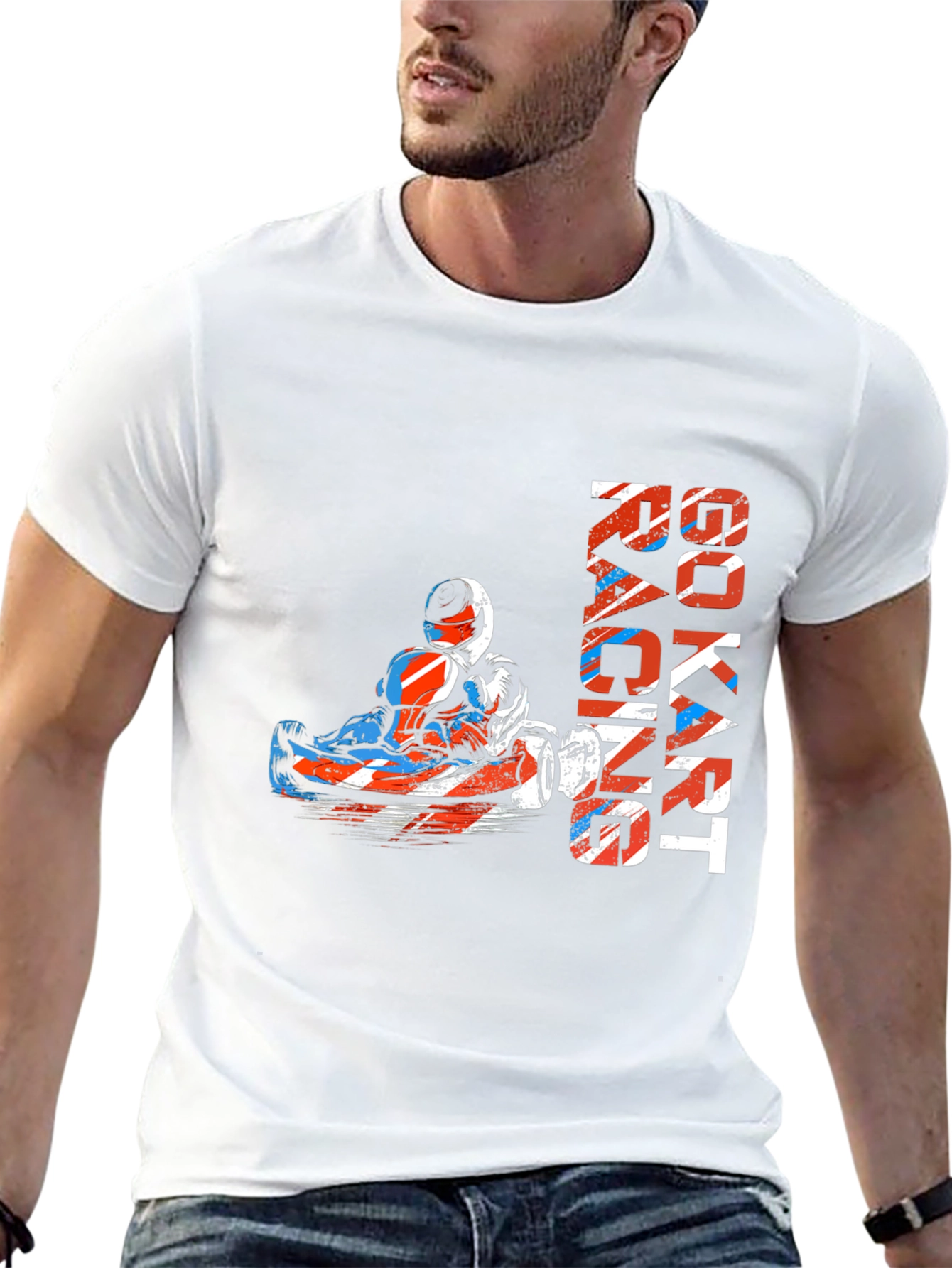 Go Kart Racing Graphic Tee - Black