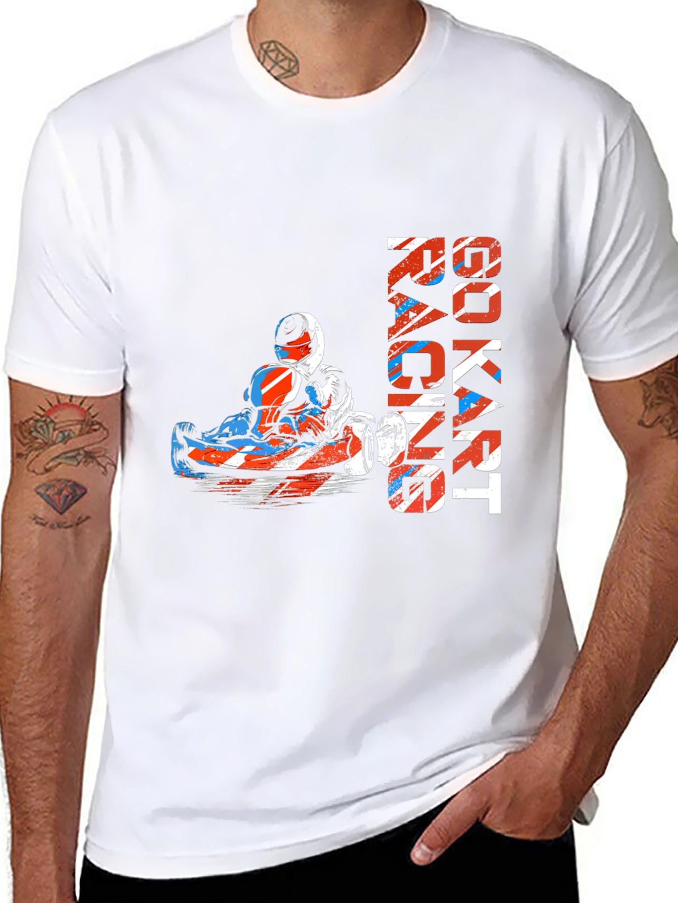Go Kart Racing Graphic Tee - Black