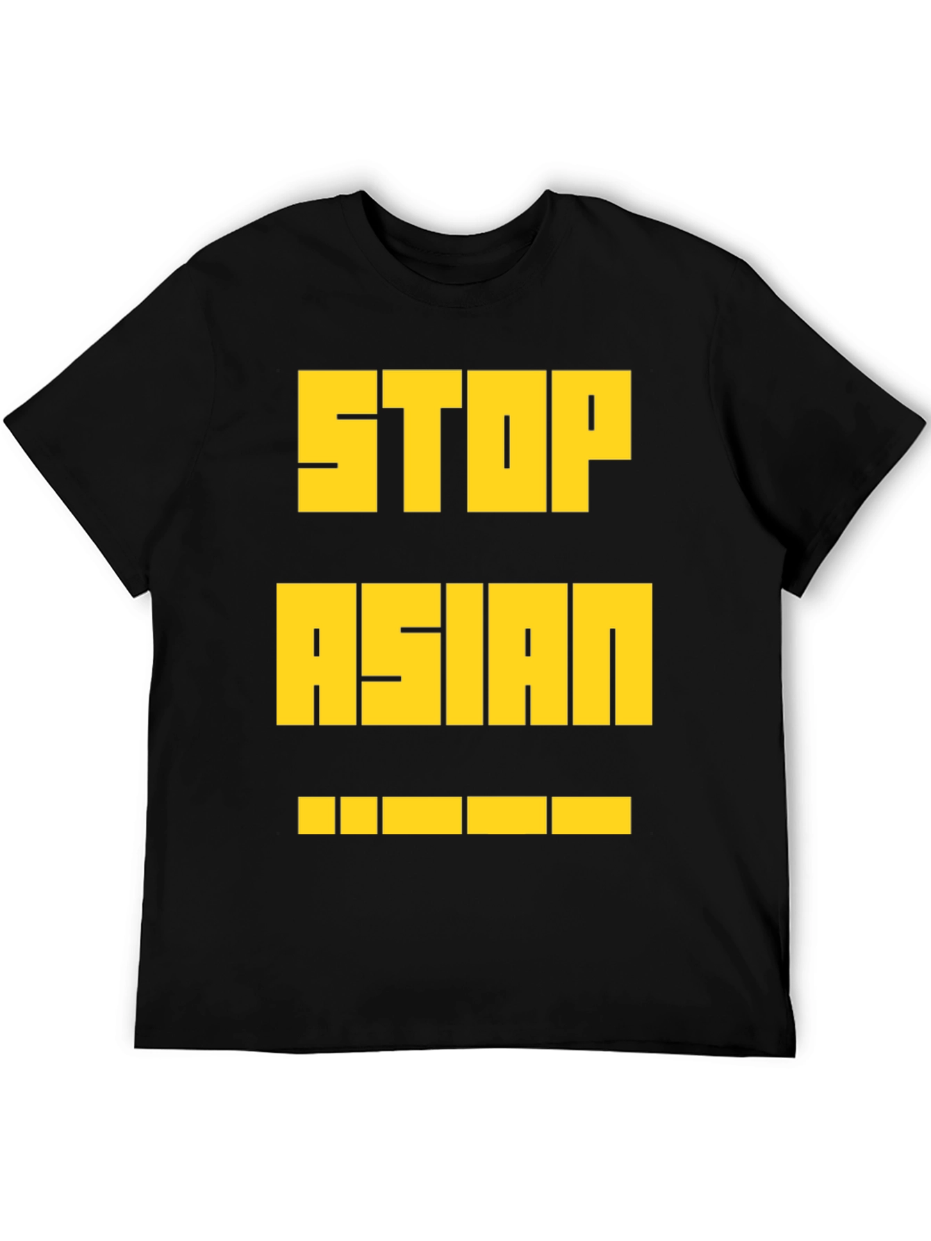 Stop Asian Hate T-Shirt - Bold Yellow Print