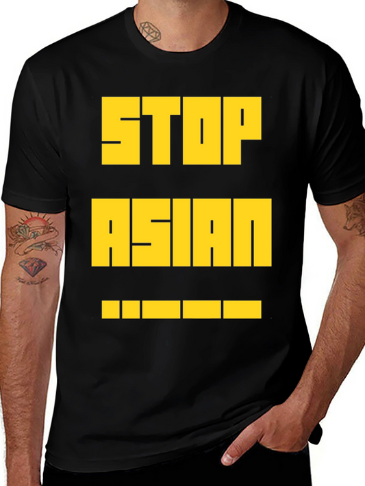 Stop Asian Hate T-Shirt - Bold Yellow Print