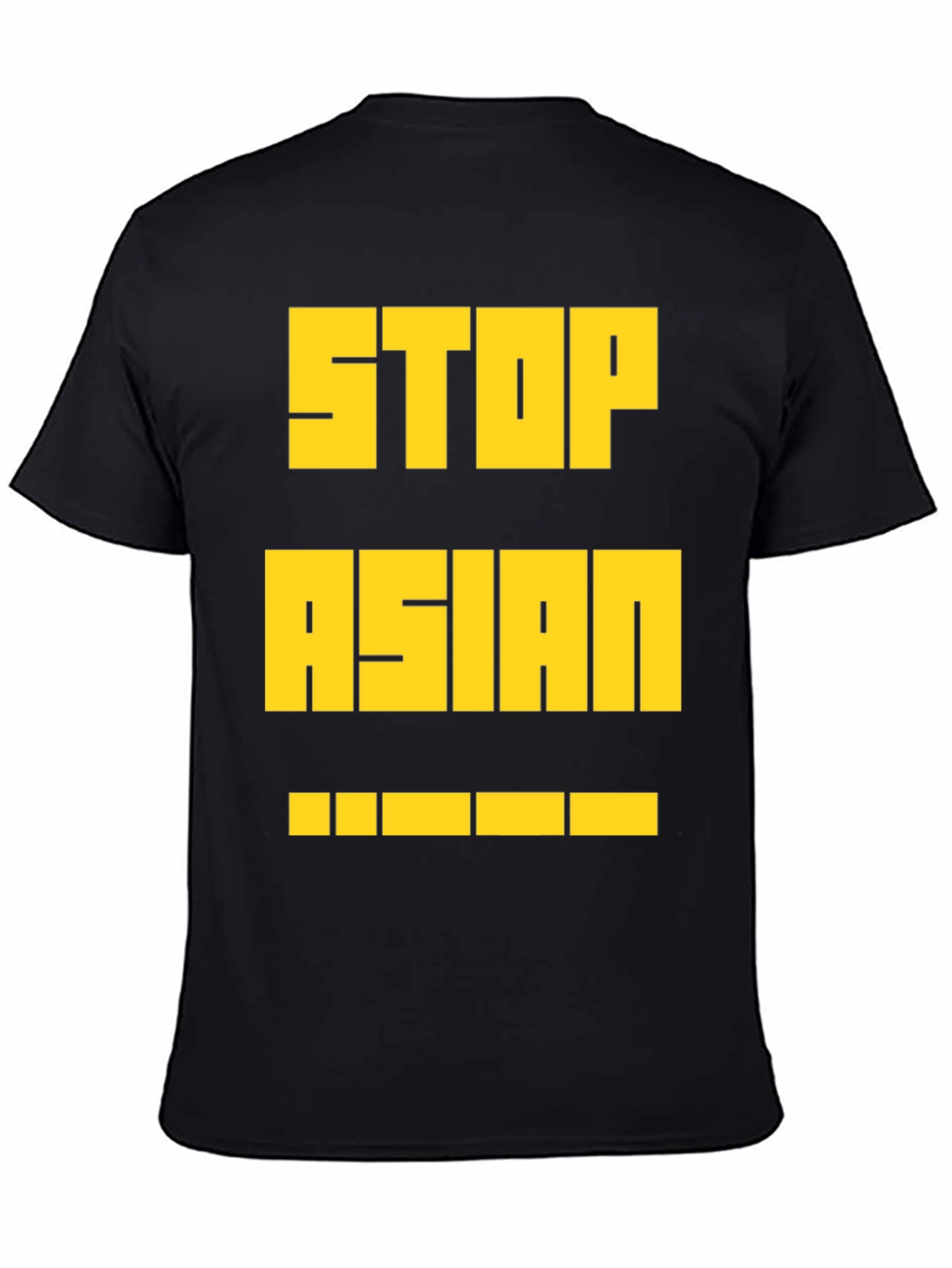 Stop Asian Hate T-Shirt - Bold Yellow Print