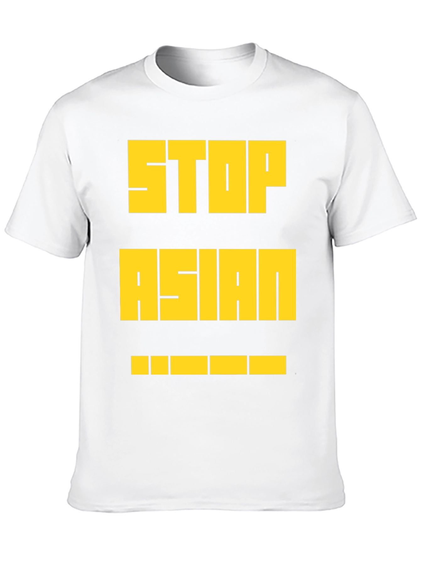 Stop Asian Hate T-Shirt - Bold Yellow Print