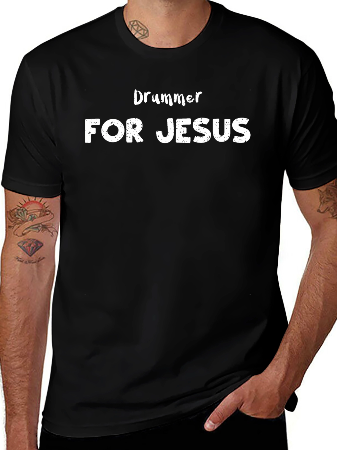 Drummer For Jesus T-Shirt - Christian Music Tee