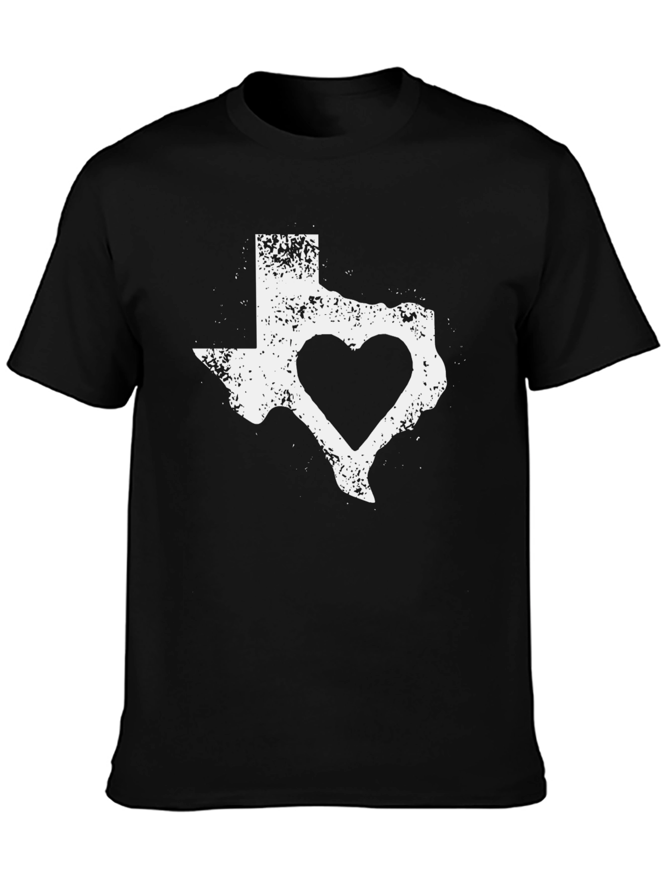 Texas Heart Graphic Tee - Distressed Style