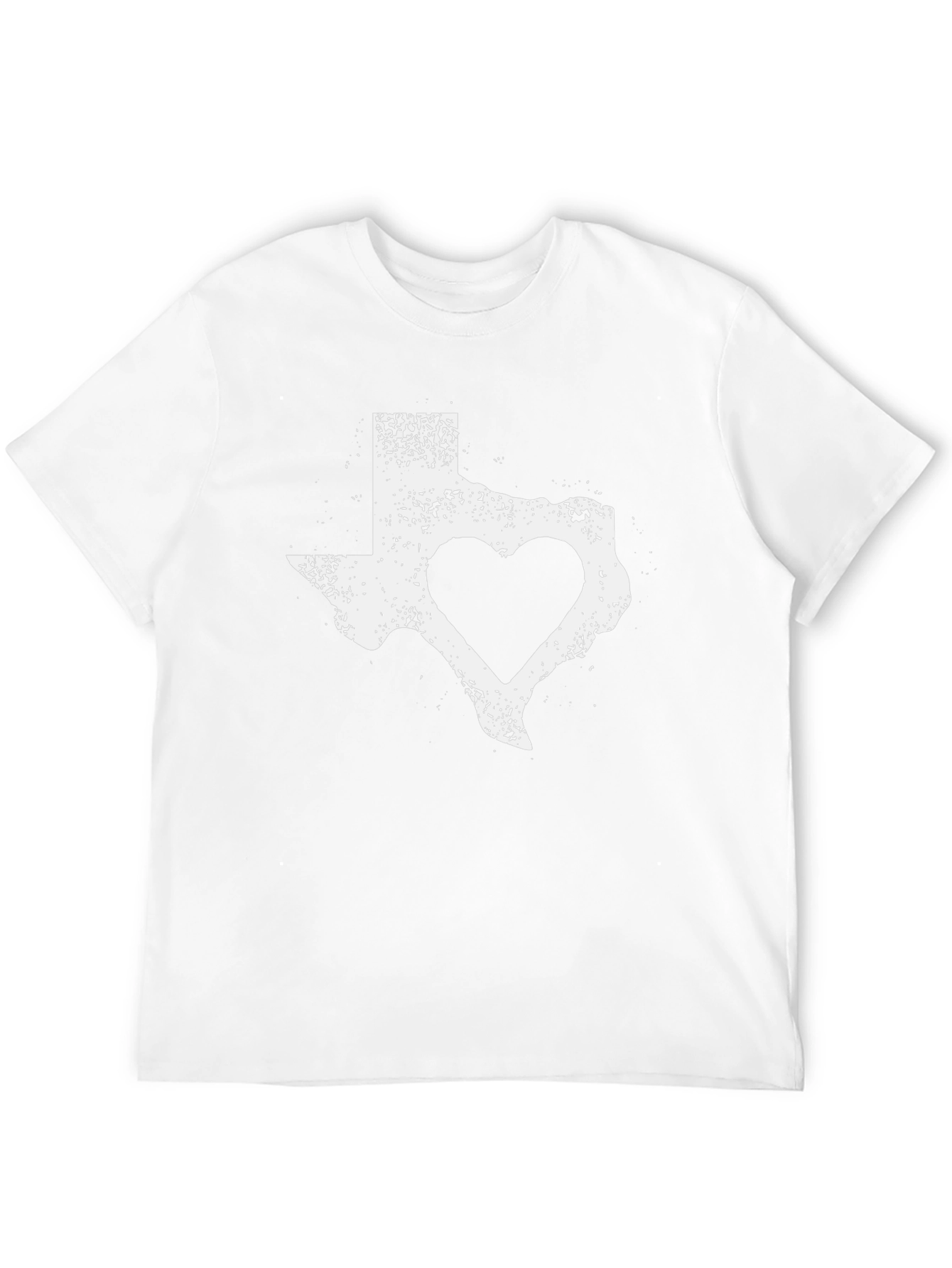 Texas Heart Graphic Tee - Distressed Style