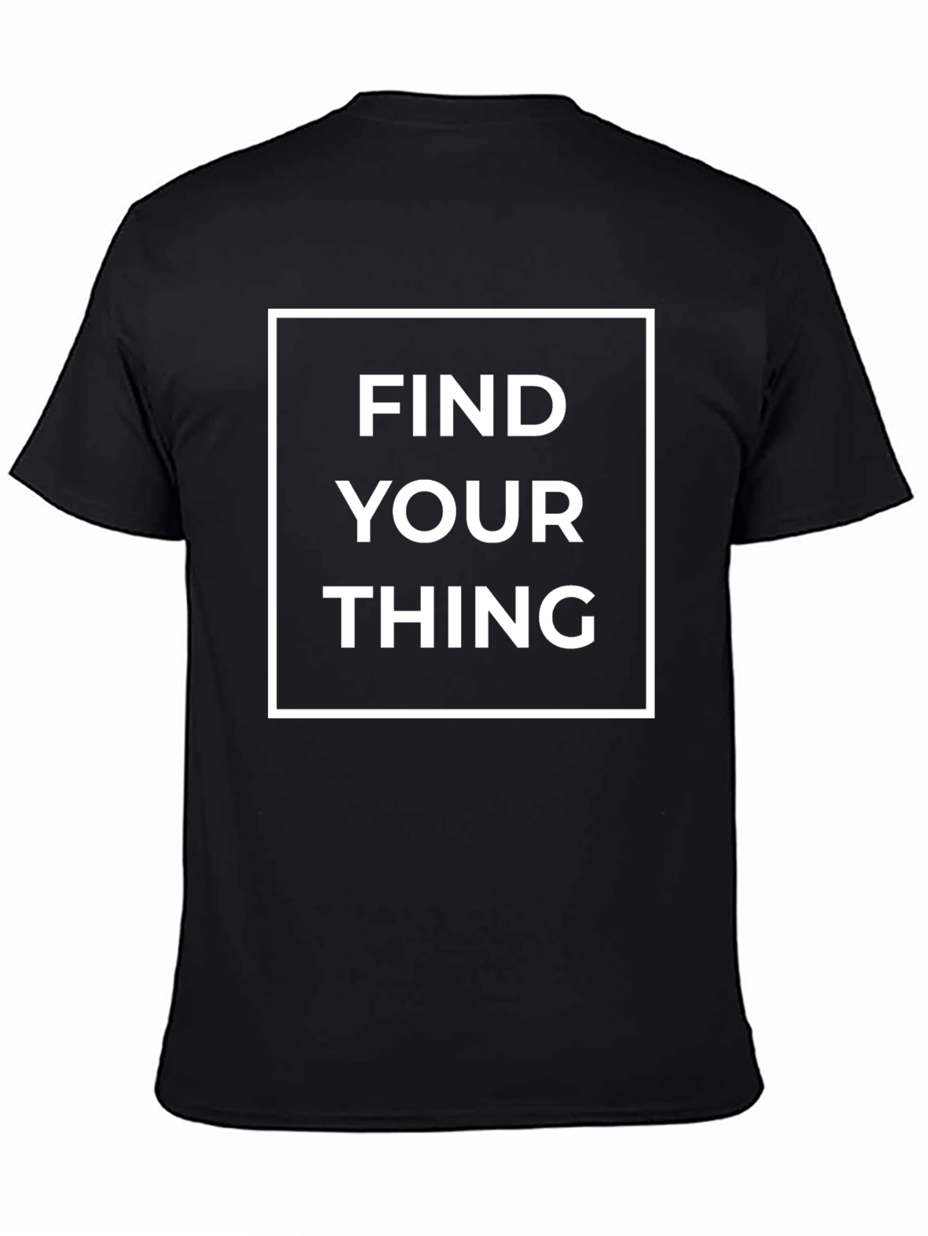 Find Your Thing Black Graphic Tee
