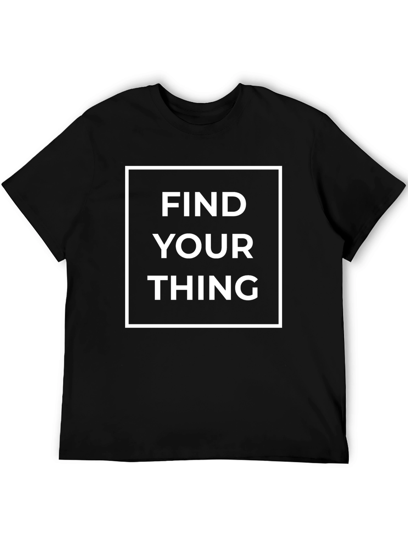 Find Your Thing Black Graphic Tee