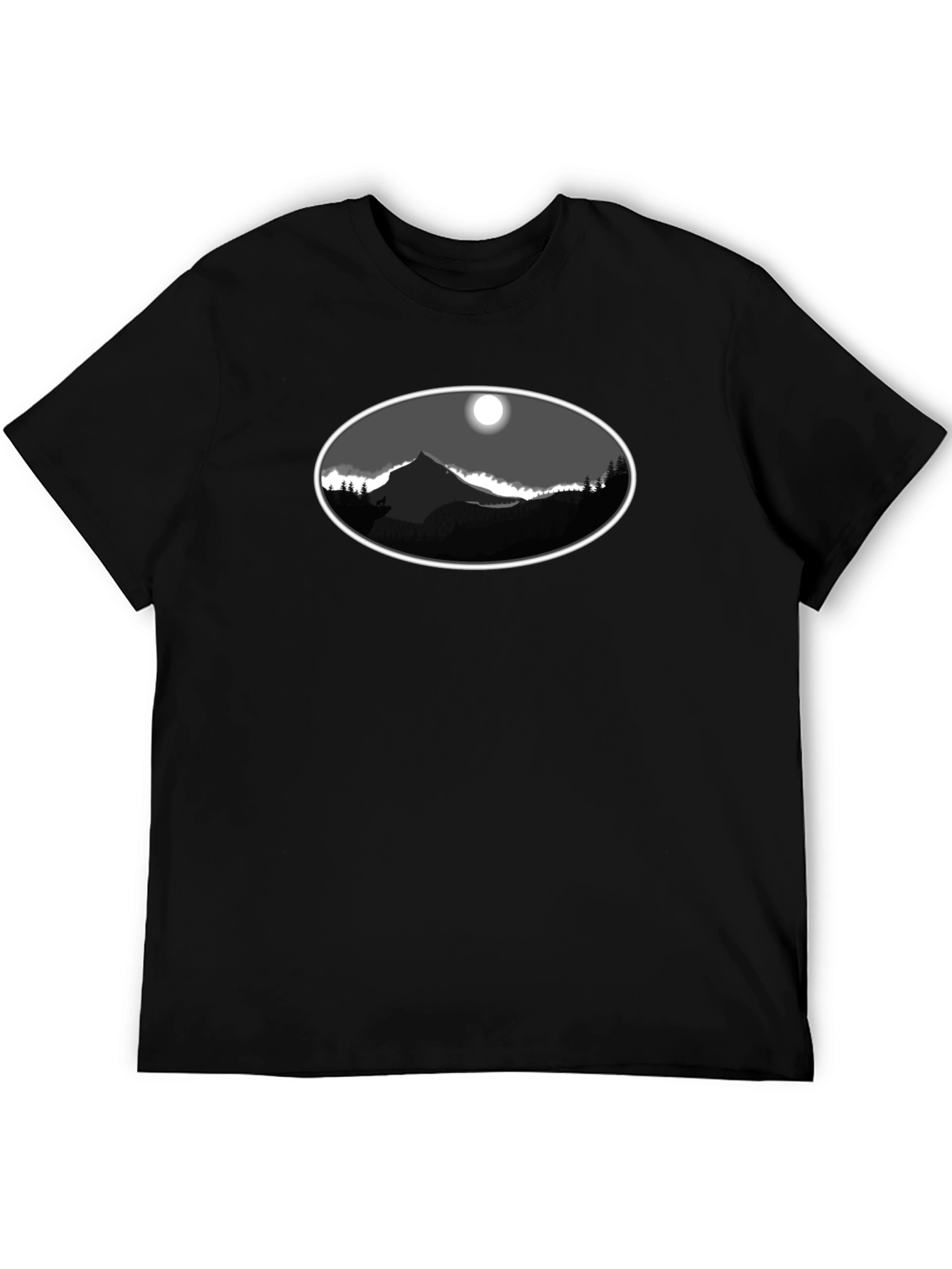 Black Mountainscape T-Shirt