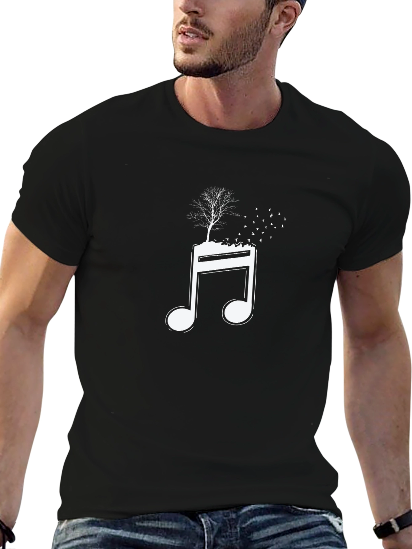 Music Note Tree T-Shirt - Unique Graphic Tee