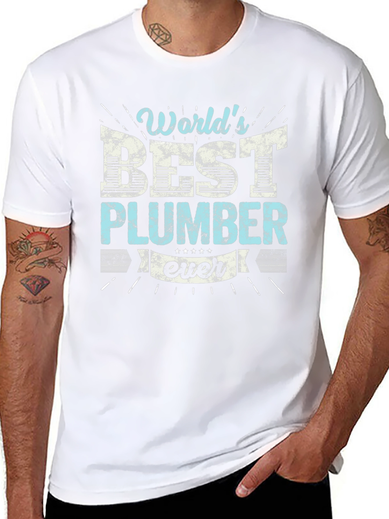 Worlds Best Plumber T-Shirt Funny Gift