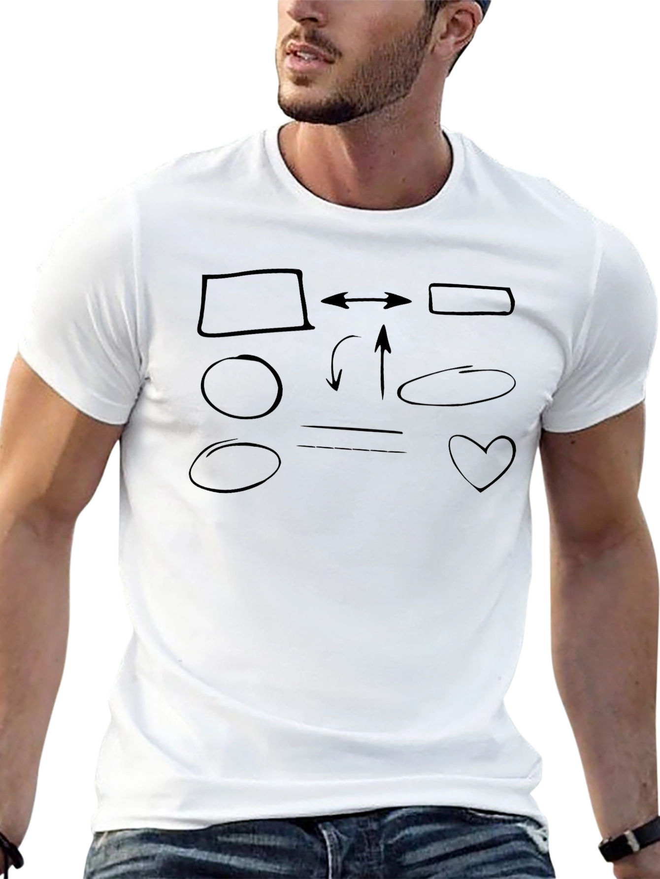 Diagram Mens Black T-Shirt
