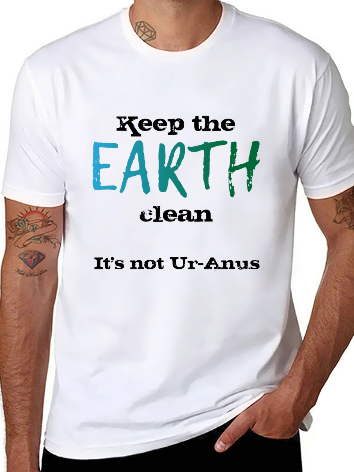 Keep the Earth Clean Black T-Shirt