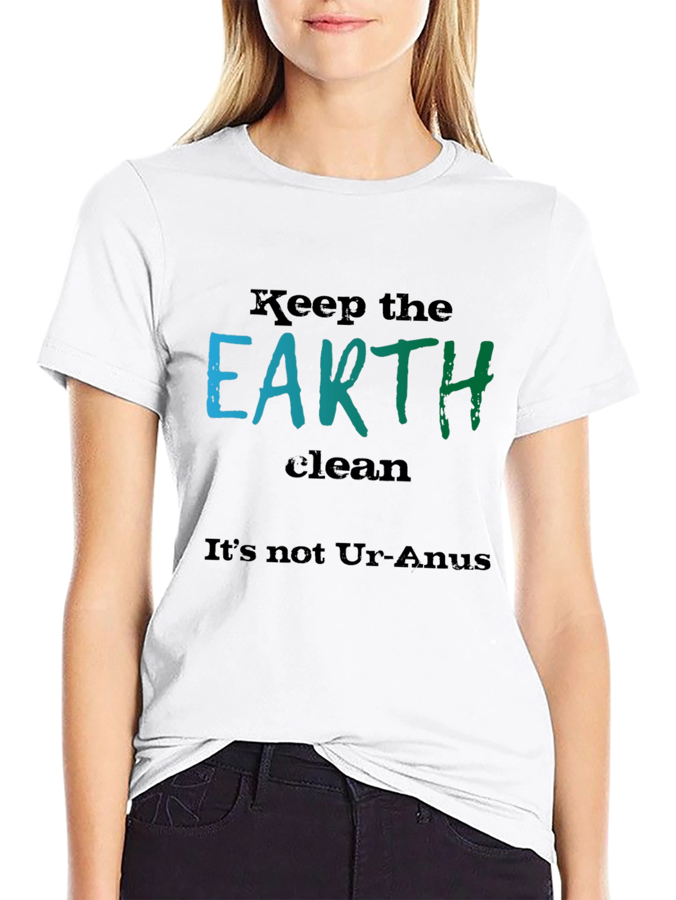 Keep the Earth Clean Black T-Shirt