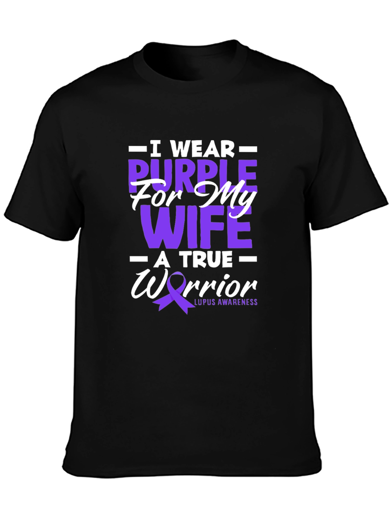 Purple for My Wife Lupus Awareness T-Shirt